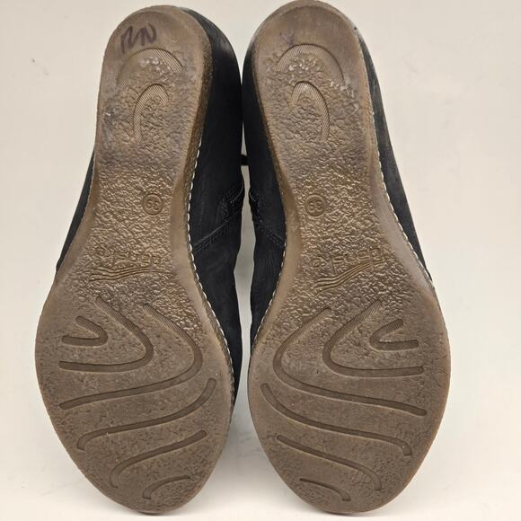 Dansko Lia Black Burnished Nubuck Side Zip Hidden Wedge Ankle Boot | EU 39-US 9 - Picture 9 of 11